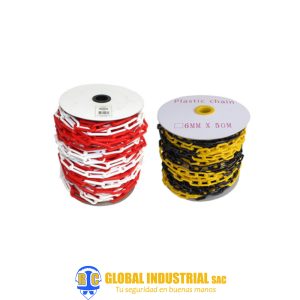 Cadena Armable PVC COLORES: Amarillo-Negro / RojoBlanco