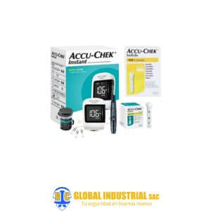 Glucómetro + Tiras Reactivas + Lancetas - MARCA ACCU CHEK