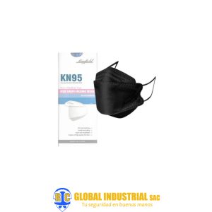Mascarilla KN95 FISH SHAPE Color Negro Caja x 20 und - MARCA MAYFIELD